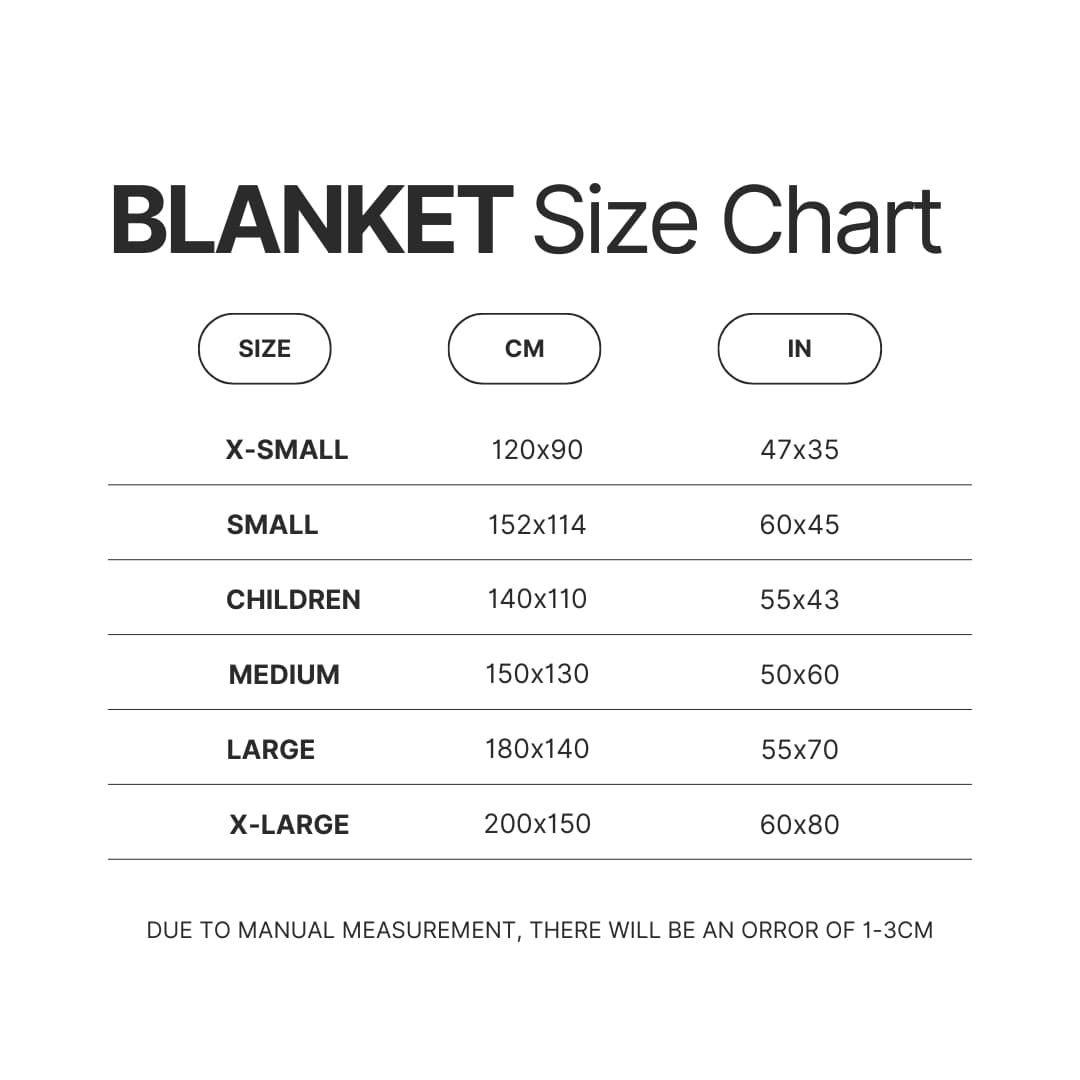 Blanket Size Chart - Star Citizen Merch